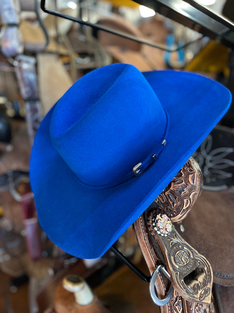 Serratelli Hat Company Colored Wool / Felt Cowboy Hats Royal Blue / 7 3/8